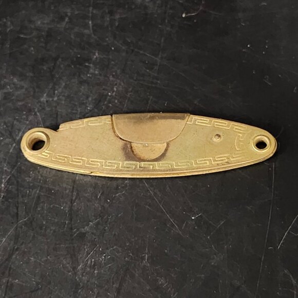 New Bachelor Cigar Cigarette Cutter 19th Century Brass Fob Engraved Design 2.25" - Picture 2 of 8